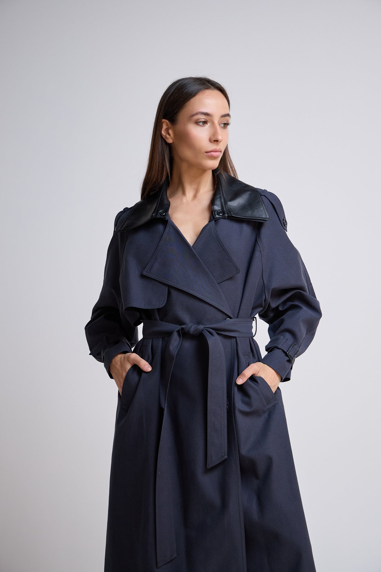 Navy Trench Coat