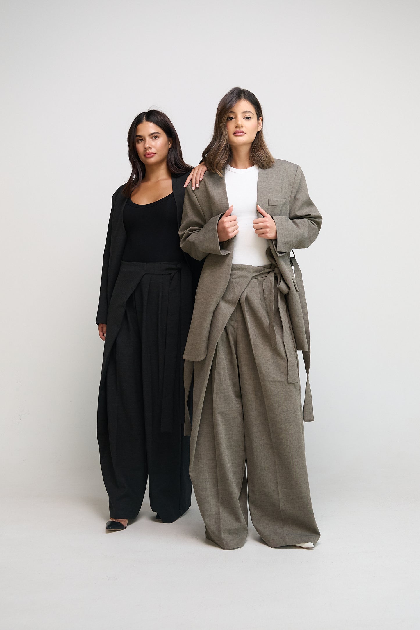 Dark Grey Wrap Set