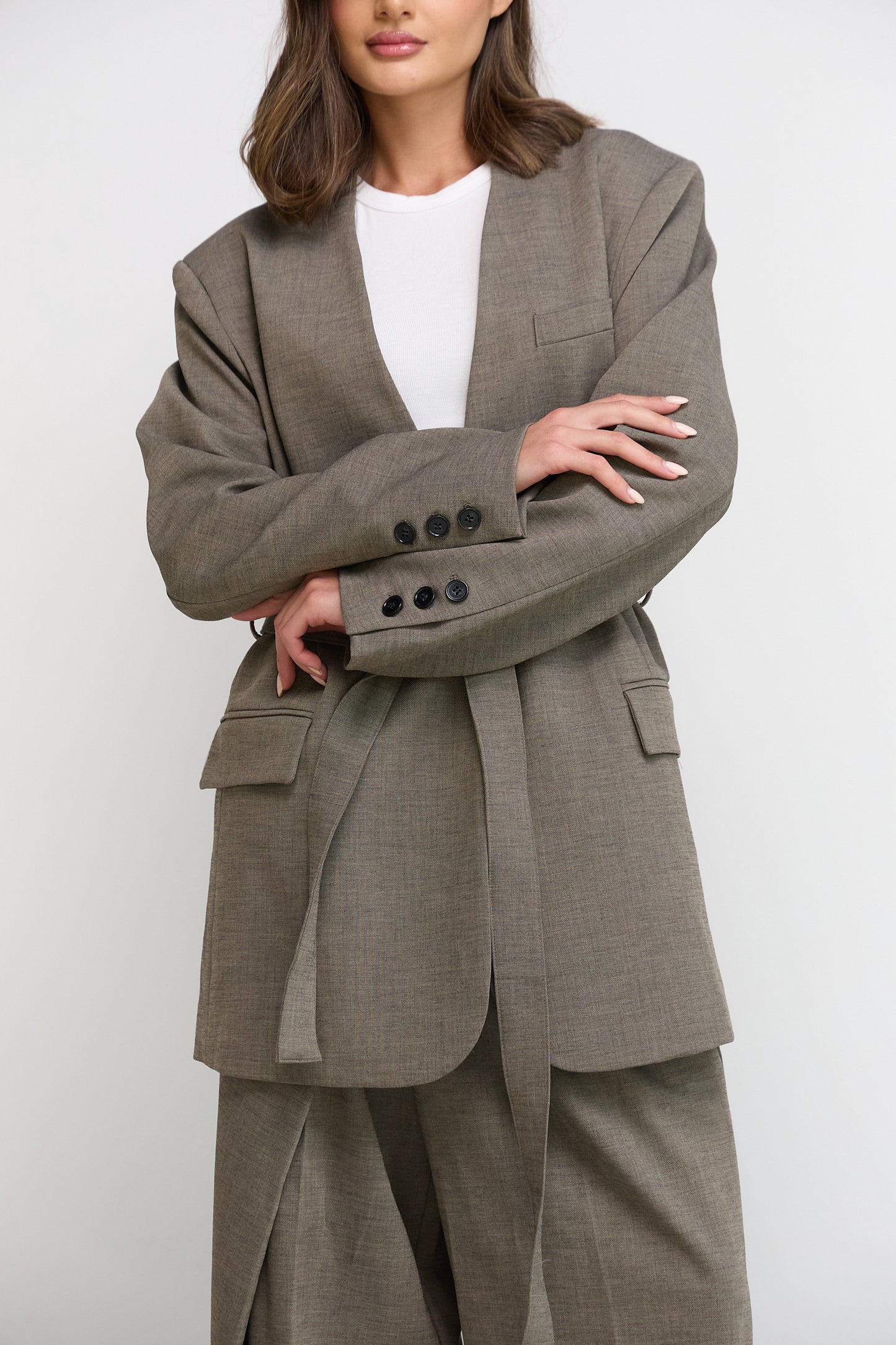 Dark Grey Wrap Set