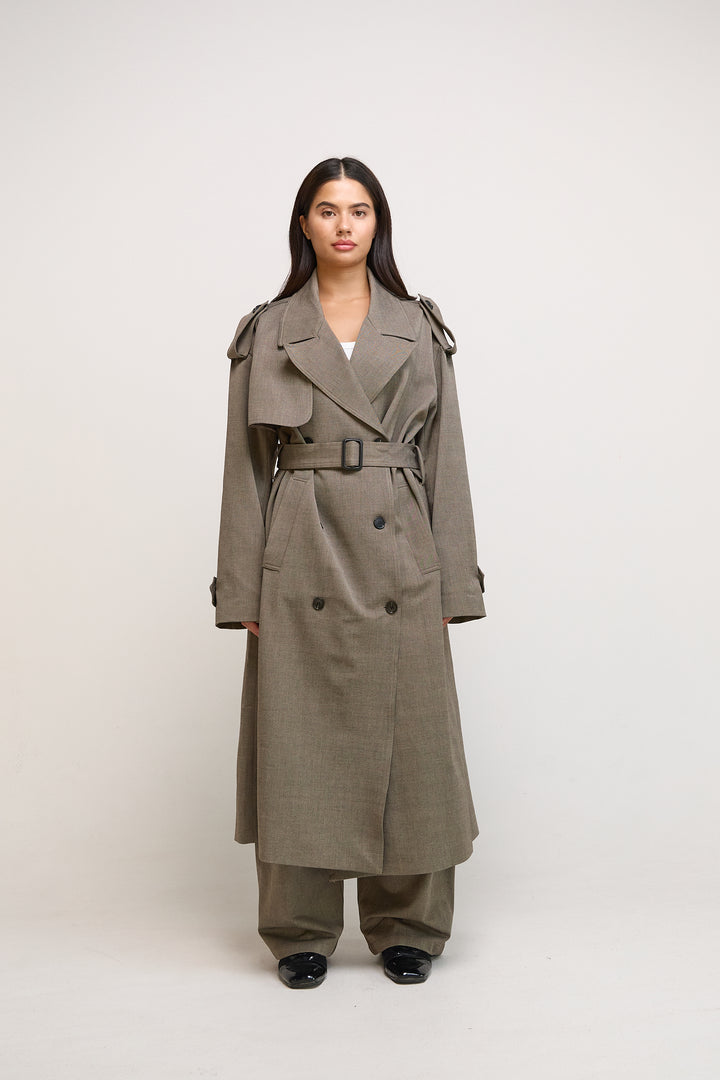 Light Brown Trench Set
