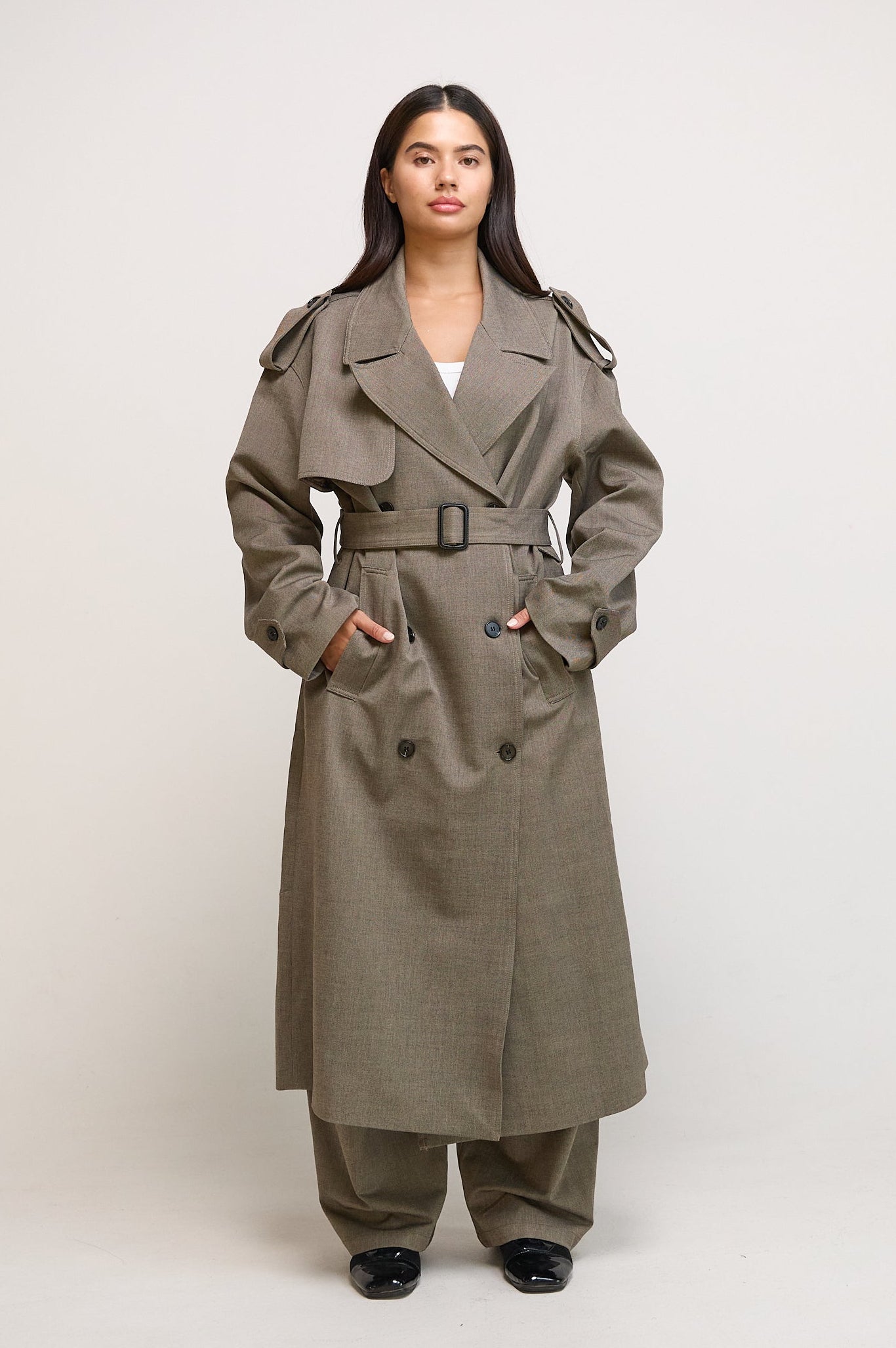 Light Brown Trench Set