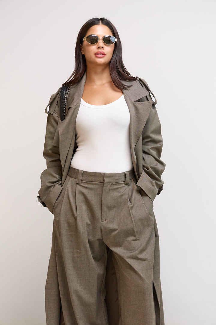 Light Brown Trench Set