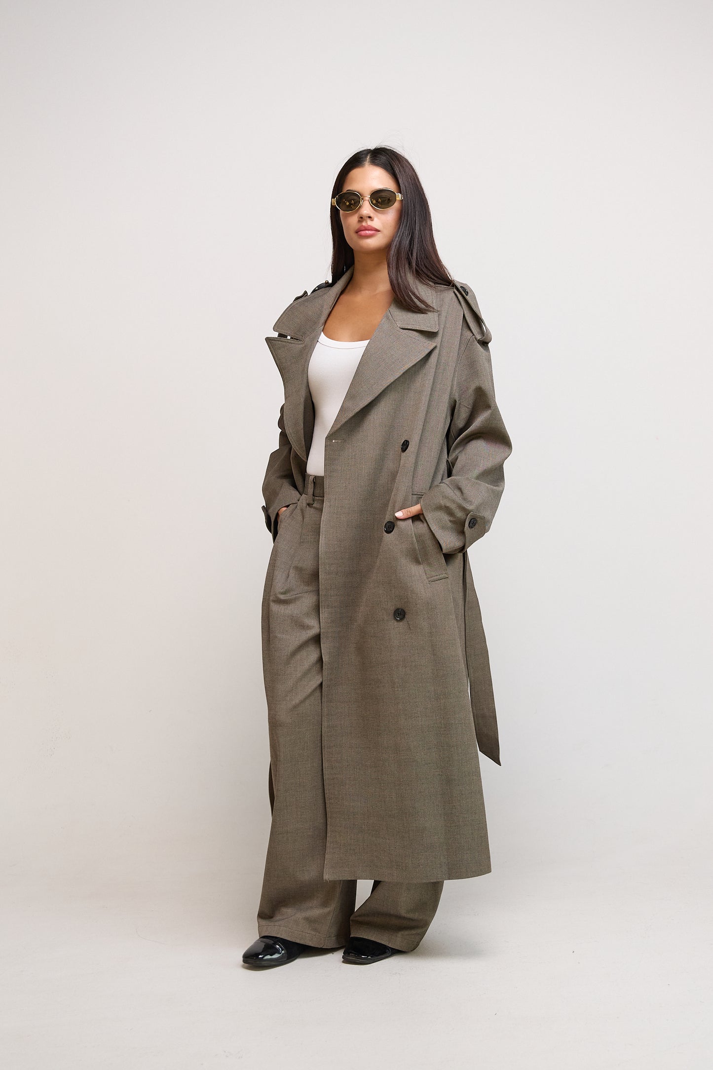 Light Brown Trench Set