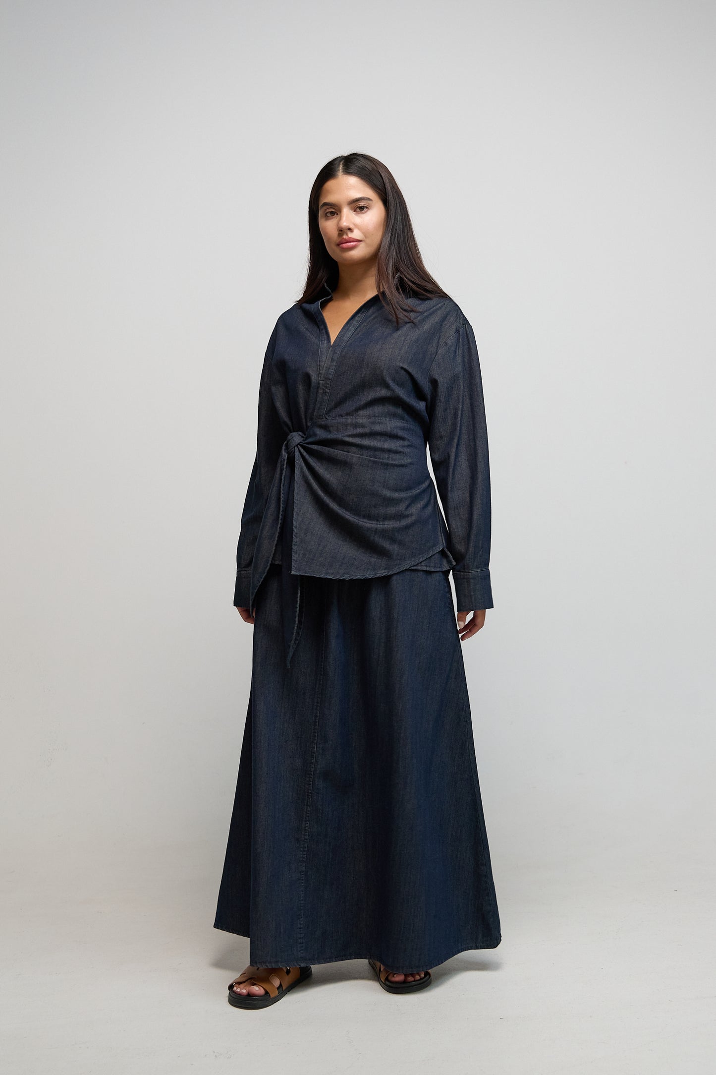 Denim Skirt Set
