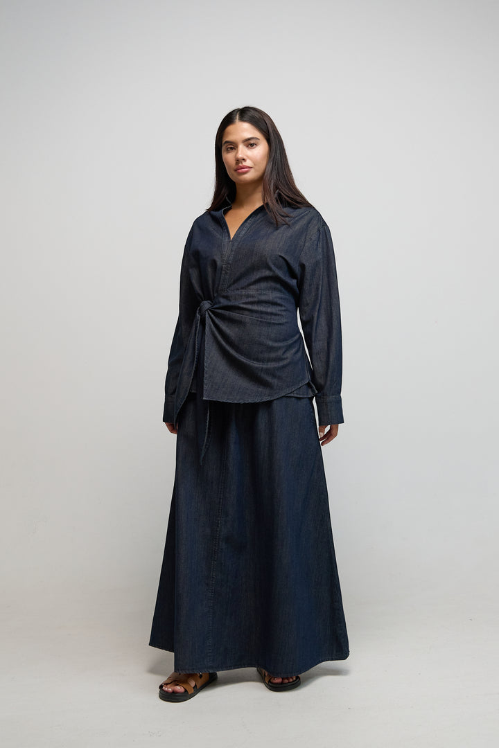 Denim Skirt Set