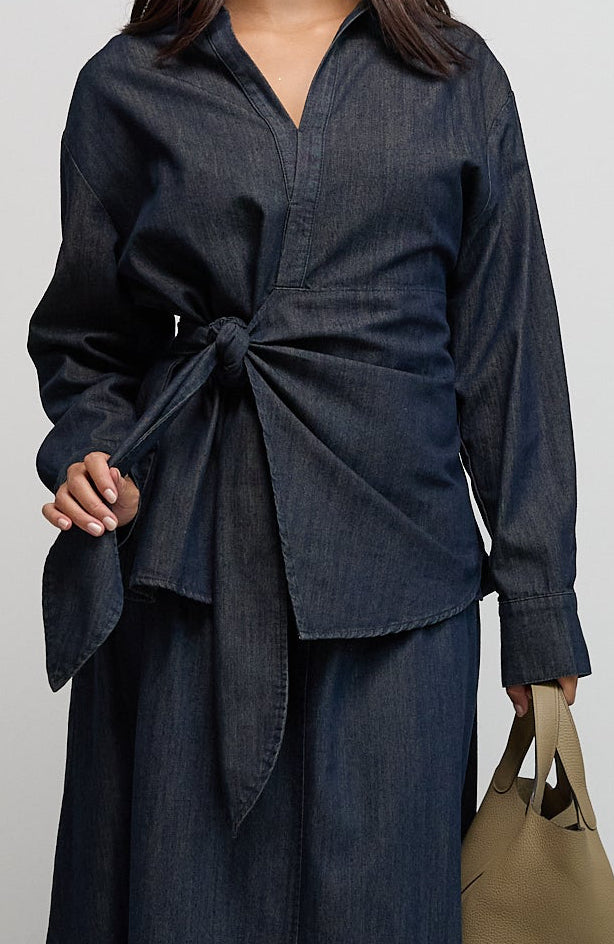 Denim Skirt Set