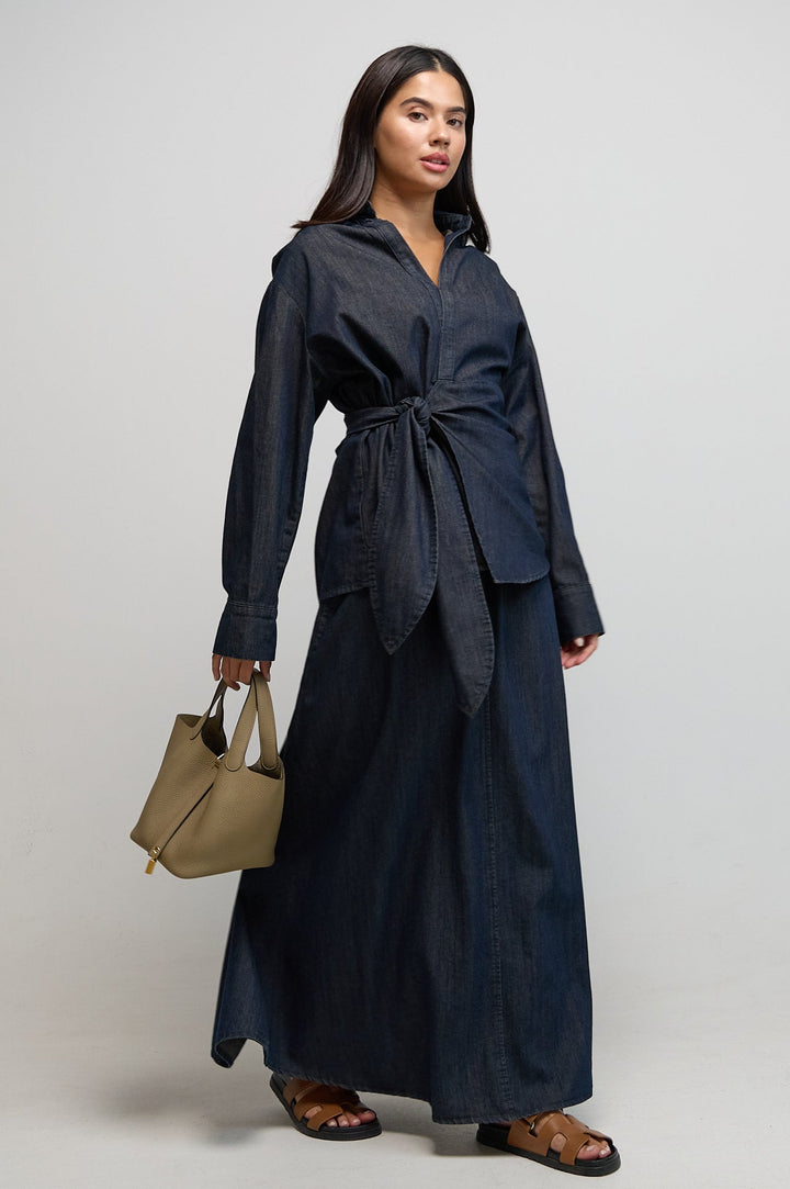 Denim Skirt Set