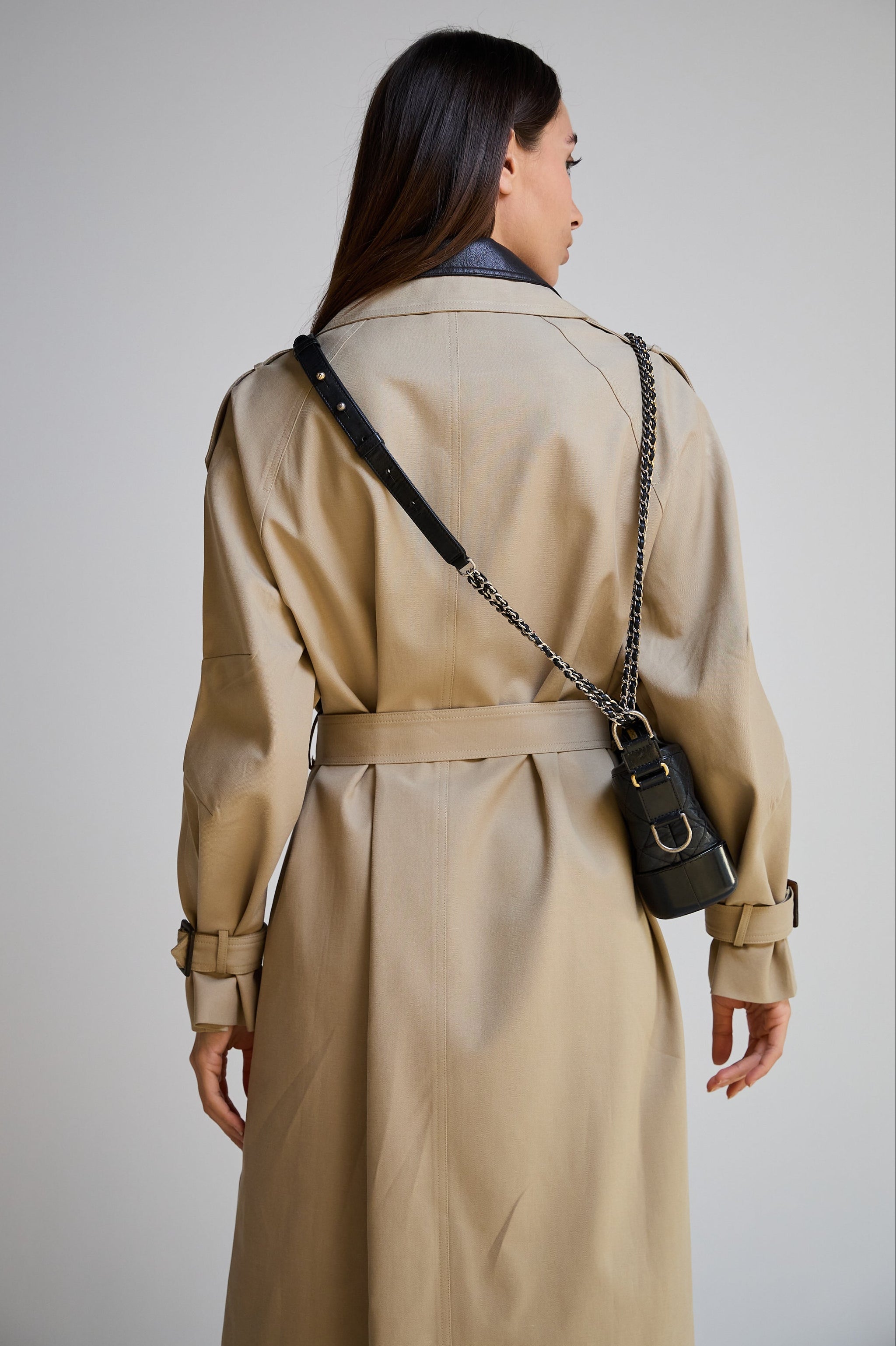 Long Beige Trench Coat
