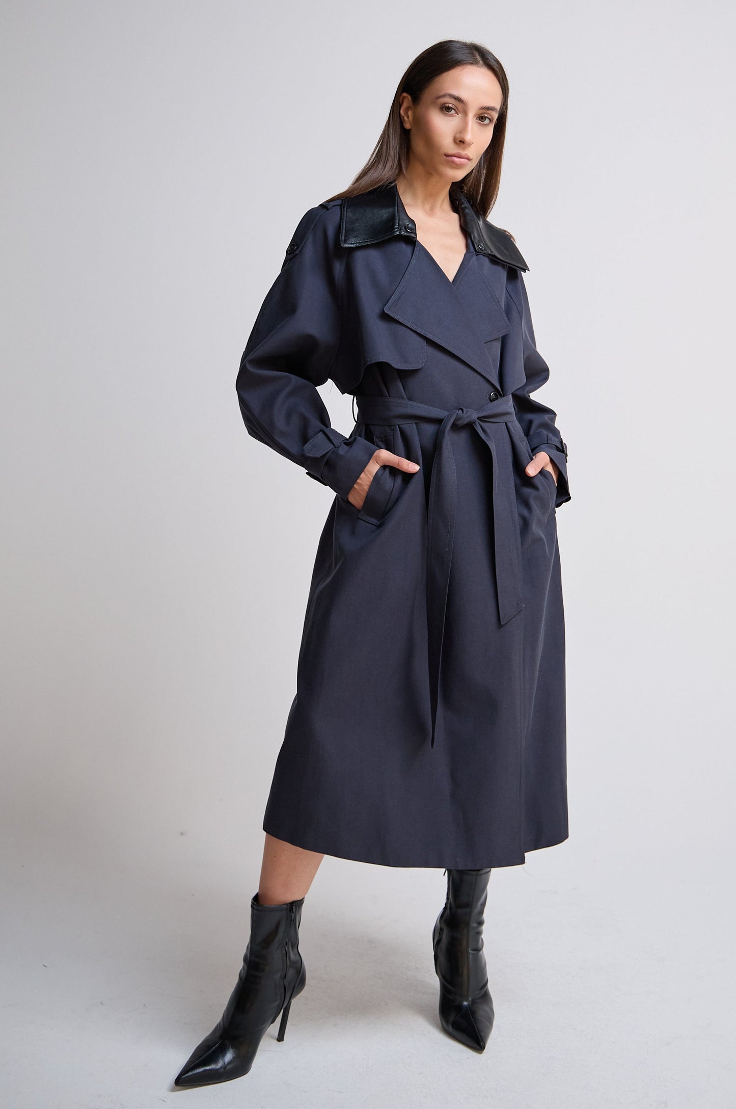 Navy Trench Coat