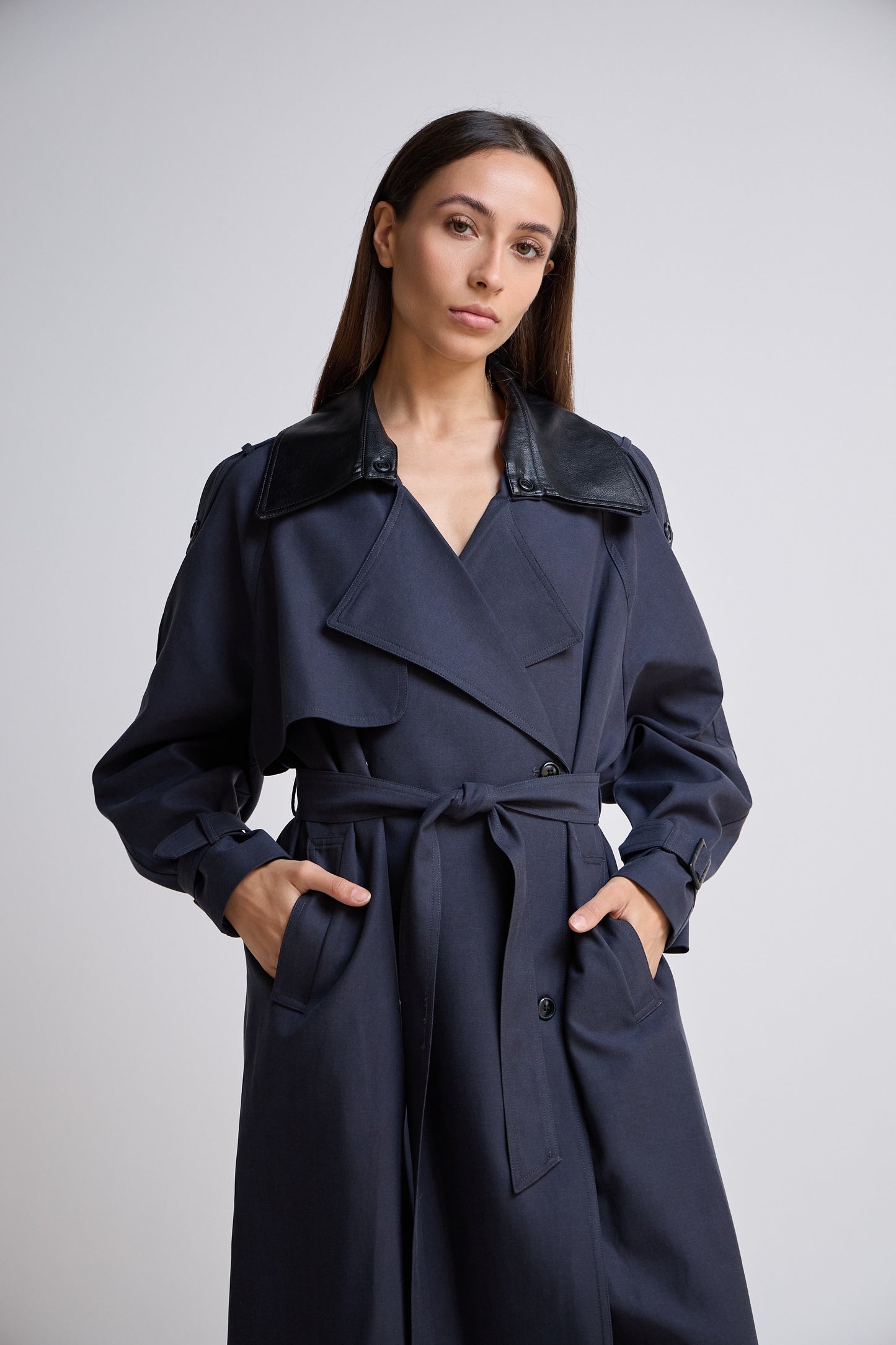 Navy Trench Coat