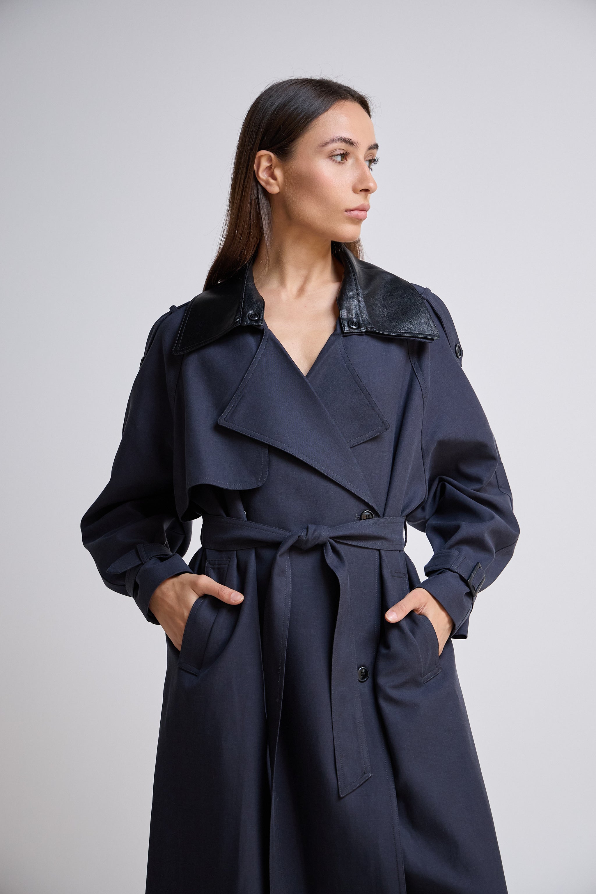 Navy Trench Coat