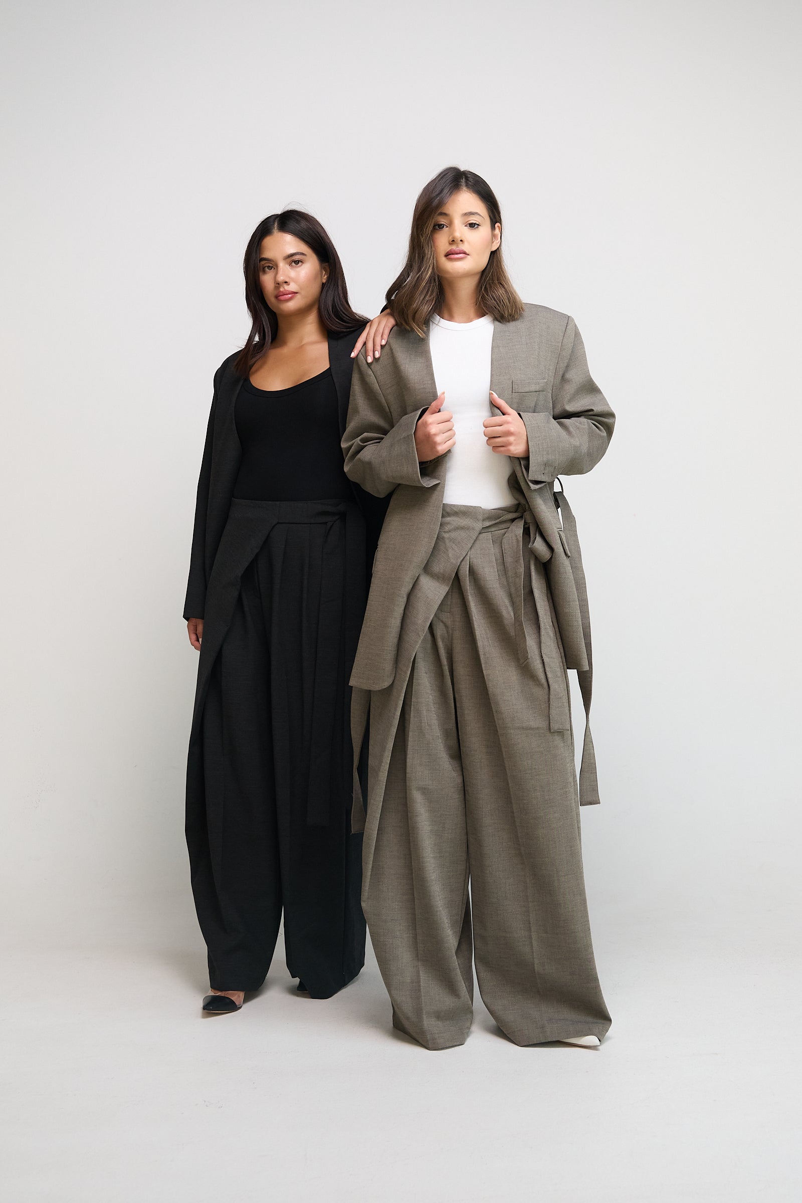 Dark Grey Wrap Set