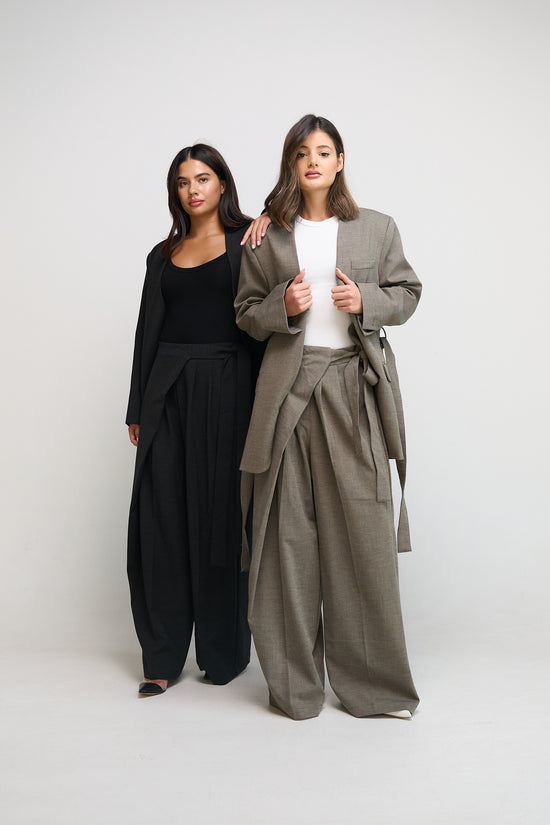 Dark Grey Wrap Set