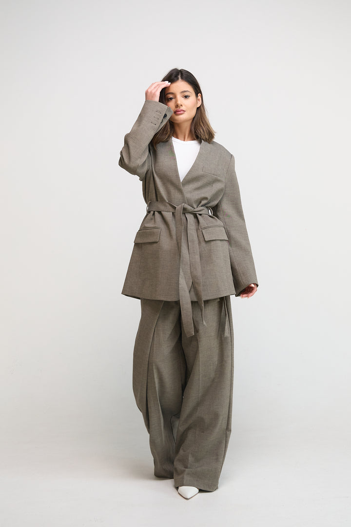 Dark Grey Wrap Set