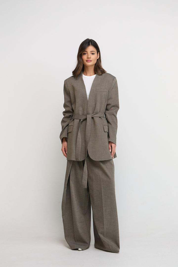 Dark Grey Wrap Set